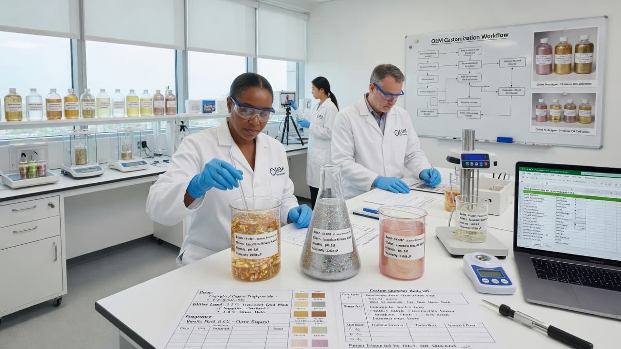 R&D laboratory with advanced formulation equipment