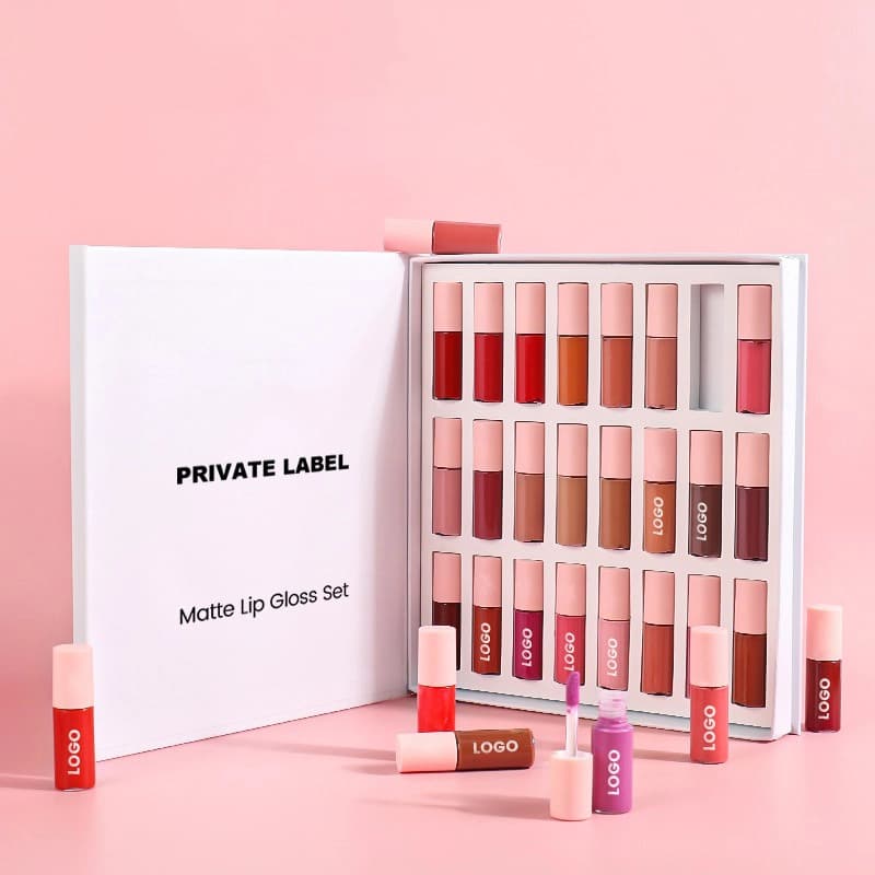 24 Pcs Small | Shimmer Lip Gloss Manufacturer - Glitter Formulation