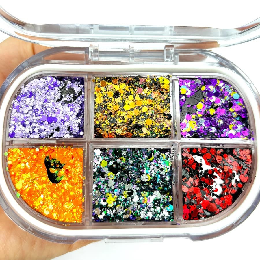 6 Grids | Glitter Eyeshadow Manufacturer - Glitter Formulation