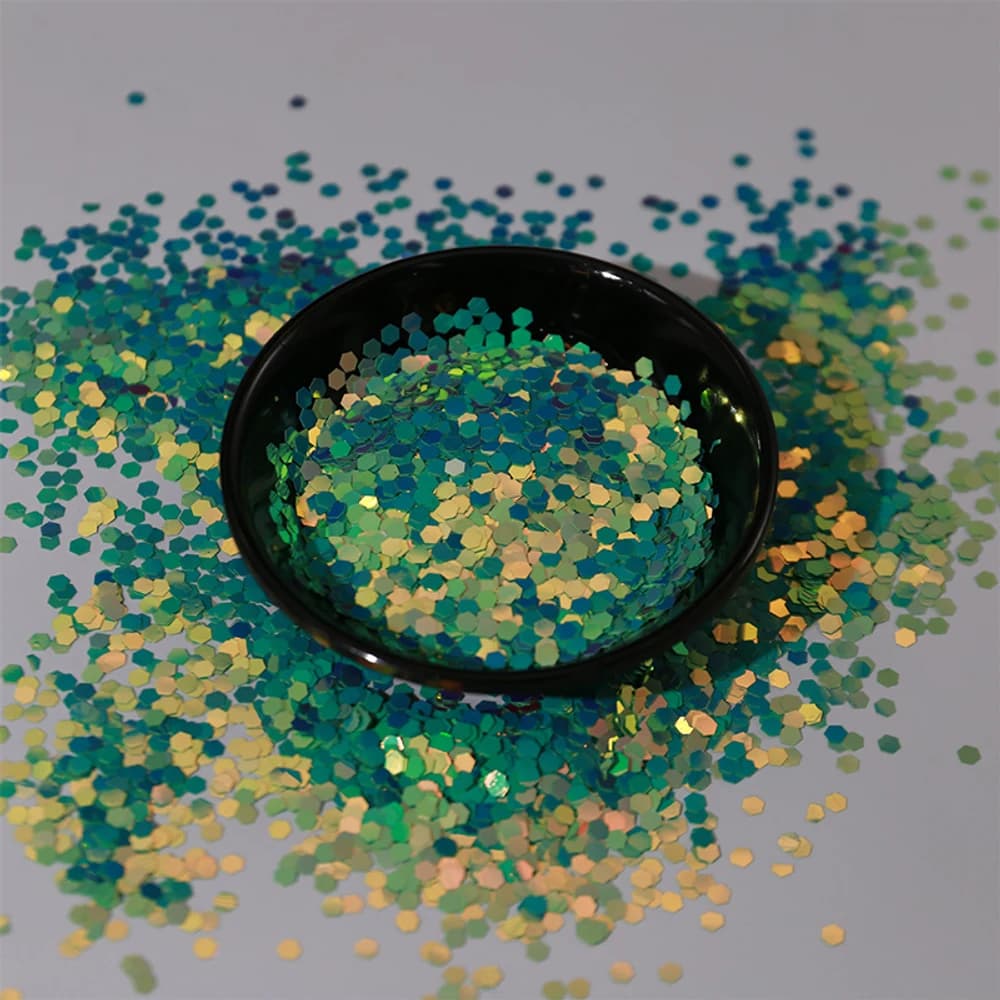 Holographic Hex Flakes