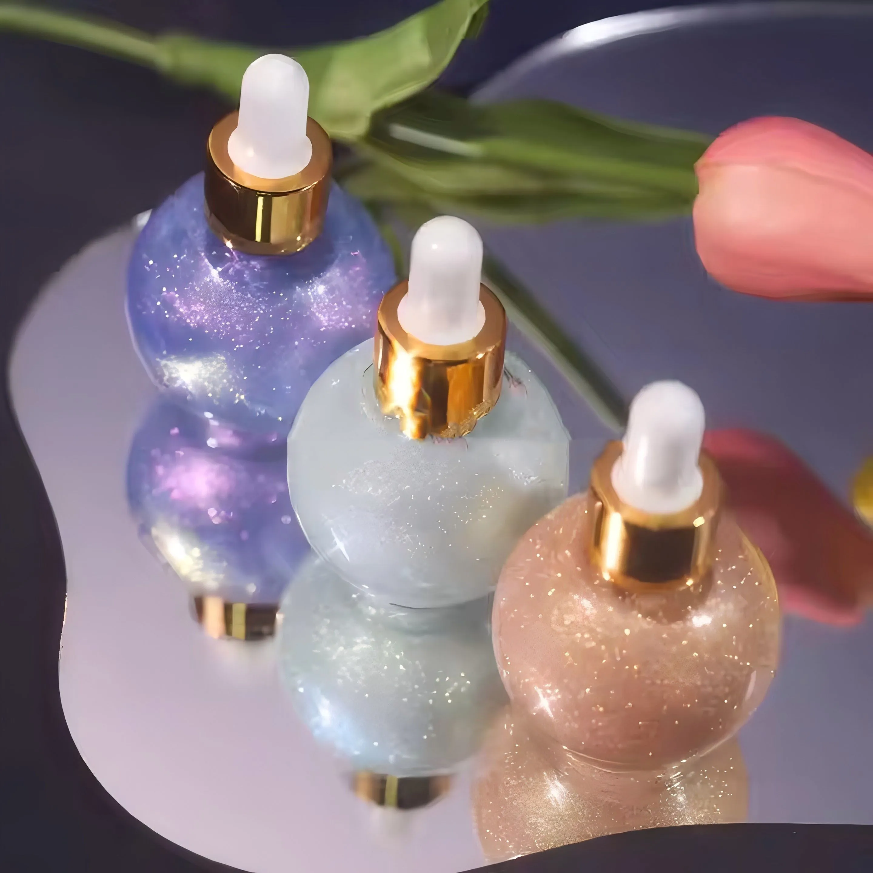 Highlighter Makeup Liquid Face Glow Body Shimmer Oil Body Glitter Diamond Dry Oil Highlighter