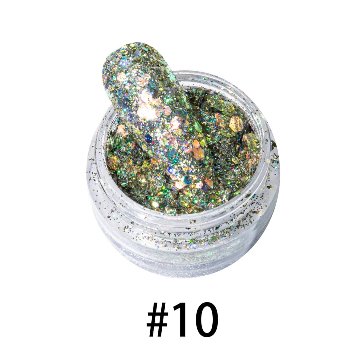 Specular Metallic Mirror PET Glitter Flakes AST-0074