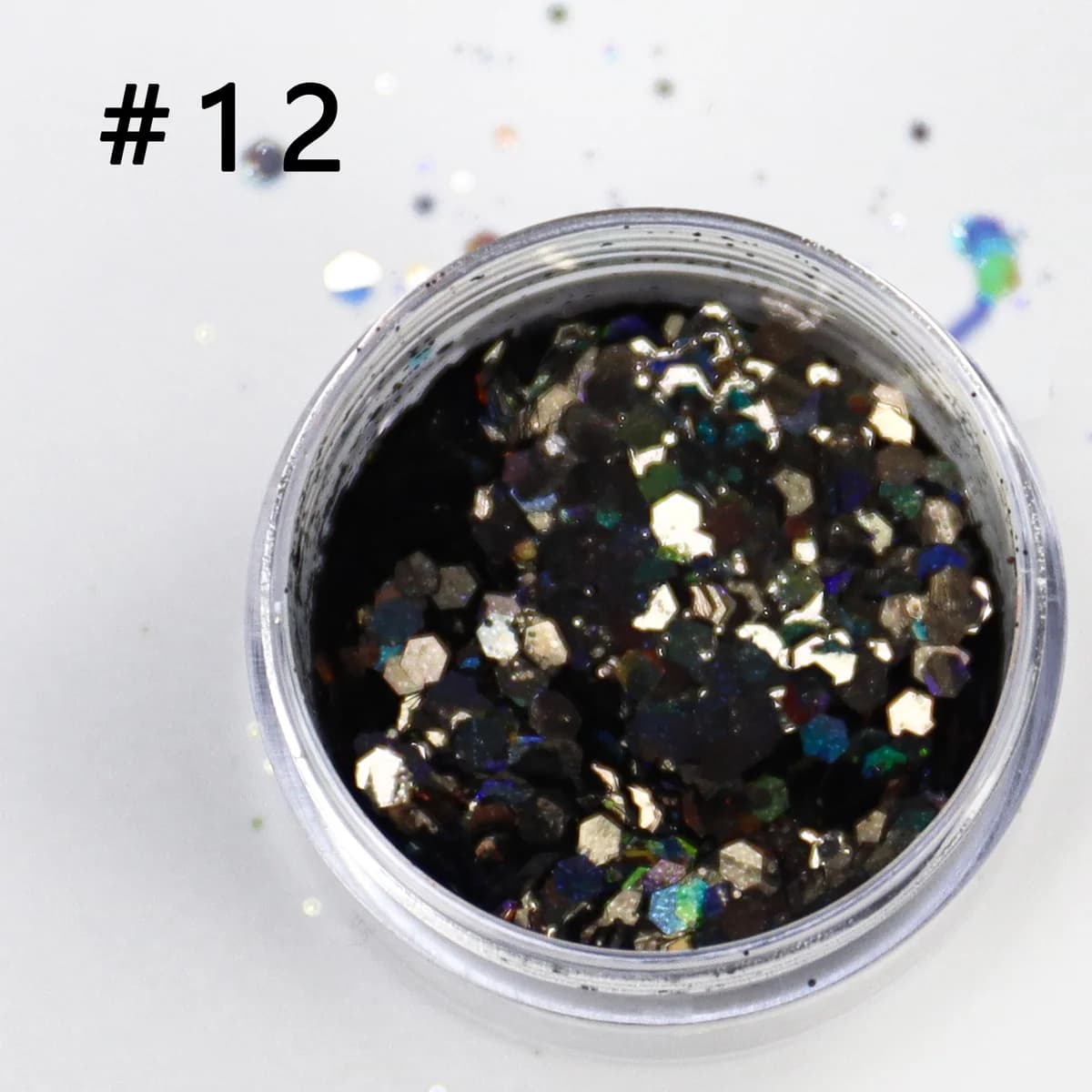 Specular Metallic Mirror PET Glitter Flakes AST-3015 specimen thumbnail 4