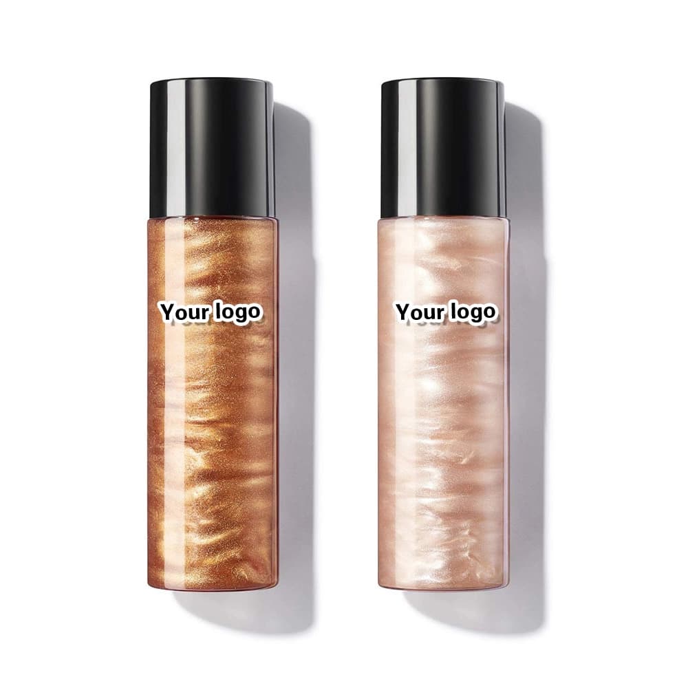 Long Lasting Liquid Highlighter Face Body Makeup Setting Organic Highlight Spray Shimmer Product Formulation