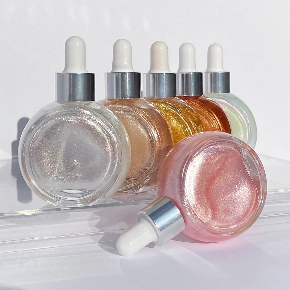 Mlm Custom Makeup Moisturizing Hydrating Brightening Body Cream Non-sticky Maquillaje Shimmer Body Gloss Oil