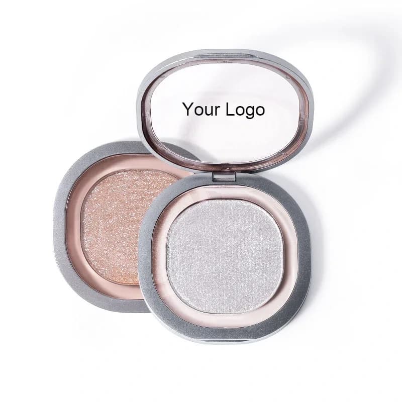 Pressed Powder High Quality Single Glow Face Highlighter Cruelty-free Long-lasting Shimmer Eyeshadow Formulation