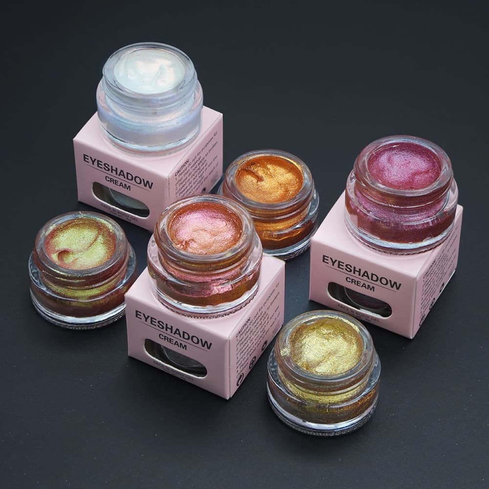 Vegan Highlighter Eyeshadow Palette 12-color Chameleon Glitter Cream Eye Shadow Formulation