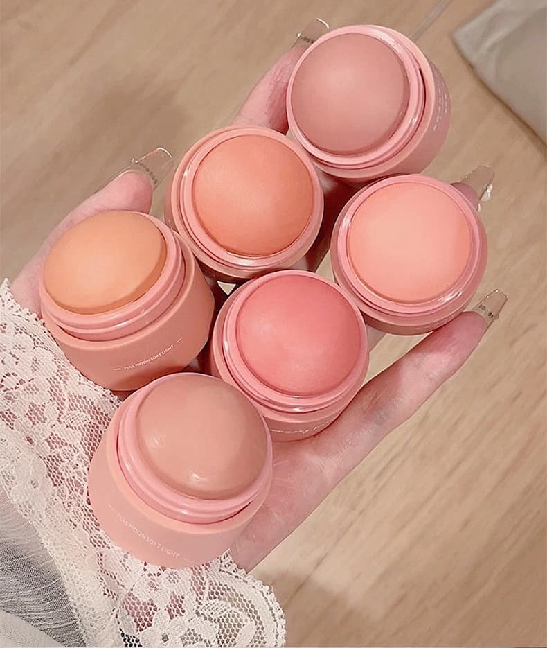 Wholesale Vegan Cruelty Free Blusher Blush Stick Oem Logo Creamy Makeup Highlighter Blush Formulation