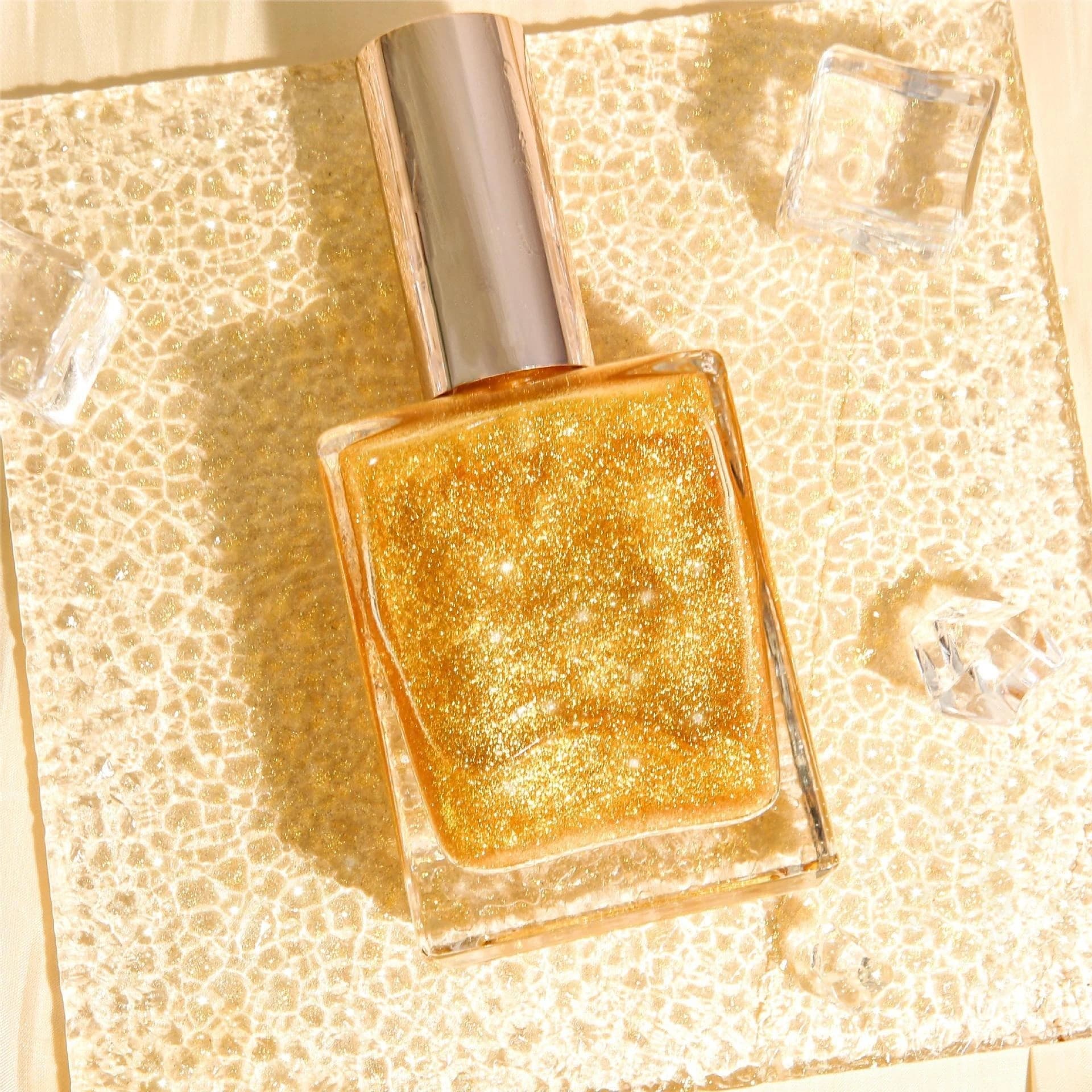 Mlm Factory Custom Hot-selling Vegan Gold Facial Body Glitter Bronze Highlighter Private Label Body Oil