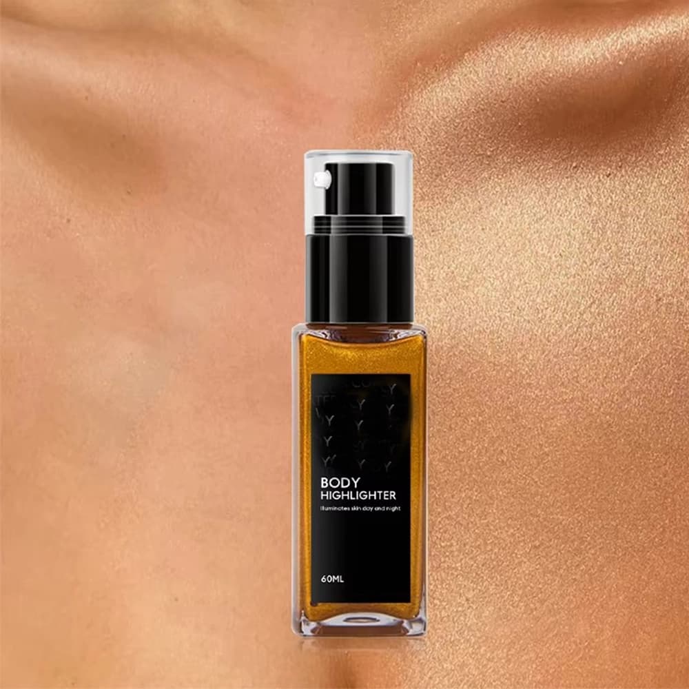 Mlm Private Label Highlighter Liquid Glitter Body Shimmer Oil Body And Face Spray Makeup Mist Oil Glitter Flavor & Fragrance
