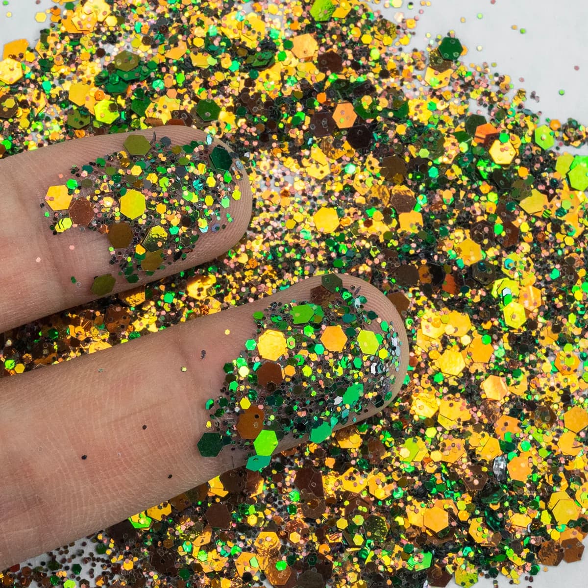 Fluorescent UV Reactive Neon PET Glitter AST-3054