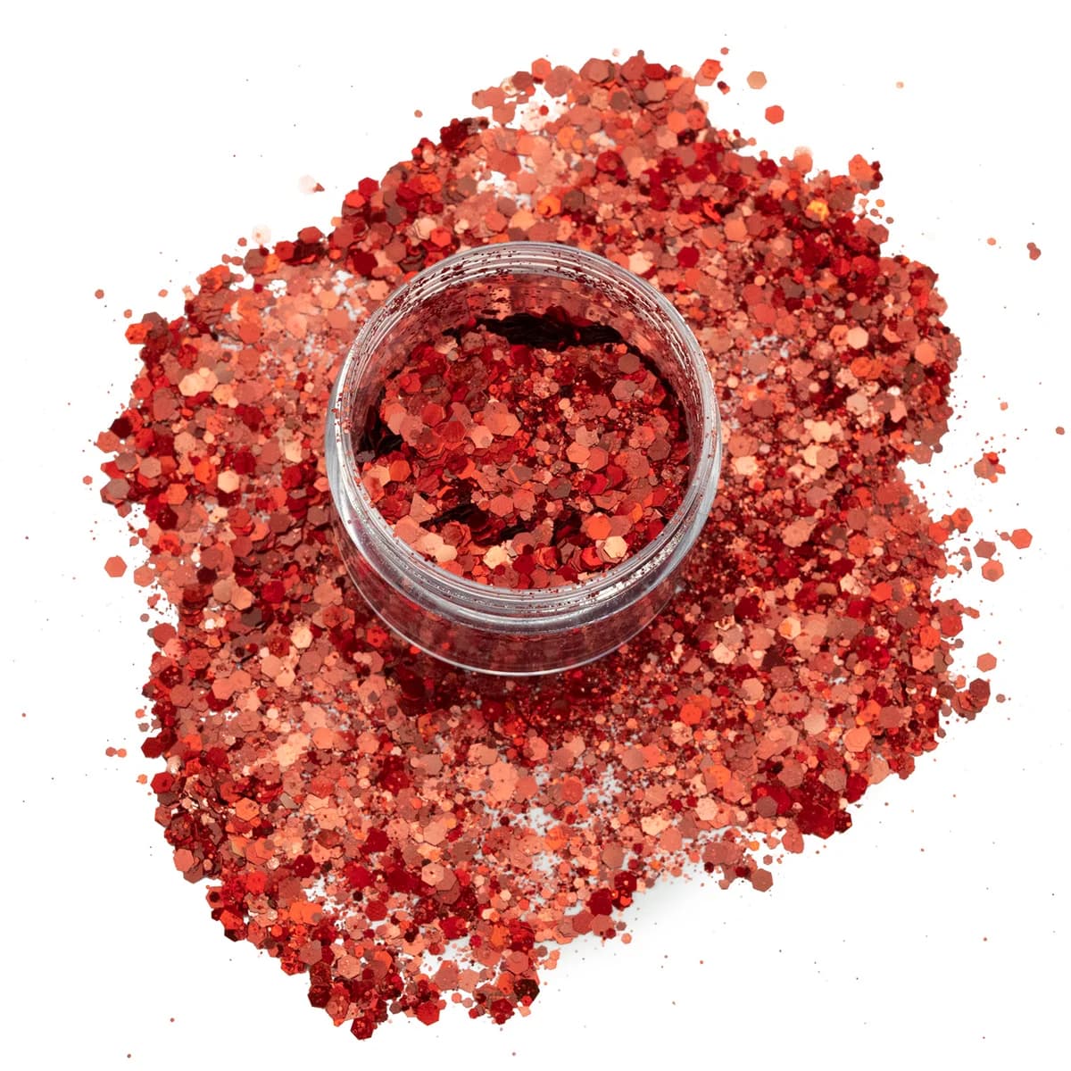 Specular Metallic Mirror PET Glitter Flakes AST-2652 Raw Bulk Formulation