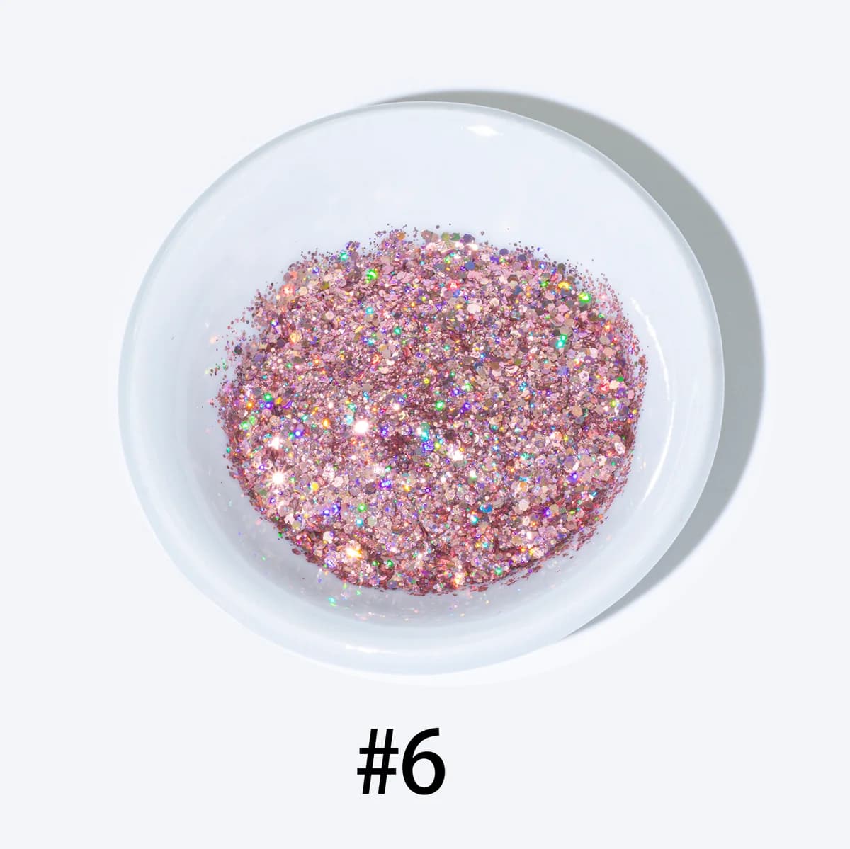 Iridescent Opal Sheen PET Glitter Flakes AST-0572 Raw Bulk Formulation