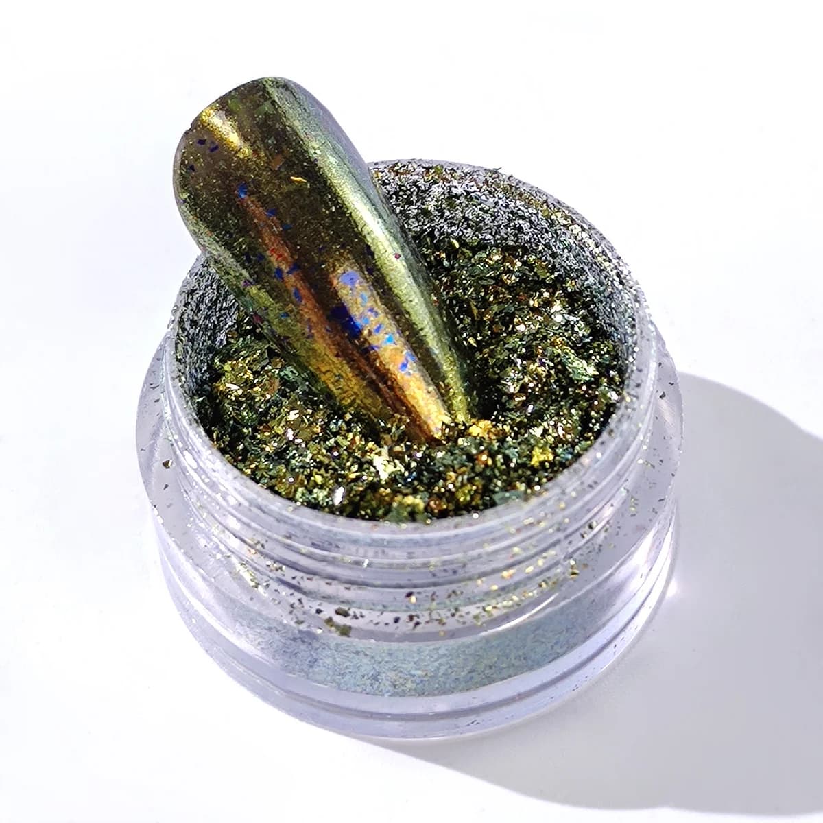 Specular Metallic Mirror PET Glitter Flakes AST-2067 Raw Bulk Formulation