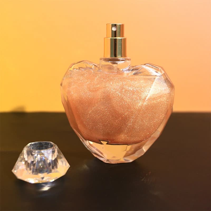 Vegan Body Shimmering Dry Oil Private Label 100ml Makeup Highlighter Custom Logo Body Glitter Shimmer Liquid Dry Oil