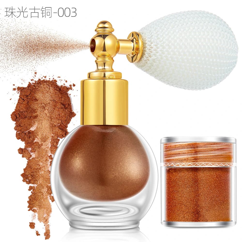 Wholesale Highlight Powder Glitter Spray Face Body Brighten Bridal Body Spray Highlight Spray Glitter Eyeshadow And Body Glitter