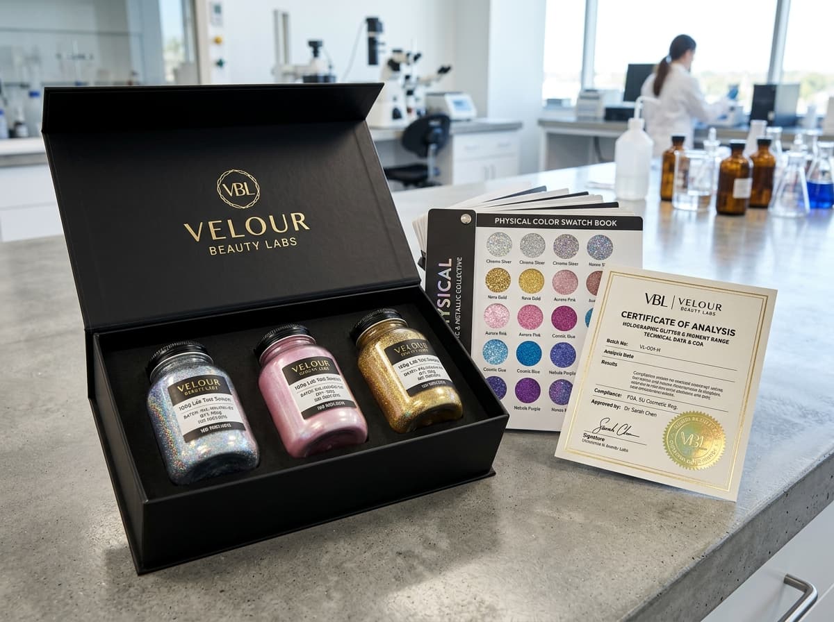 MLM Cosmetic Free Sample Box and Technical Data Kit